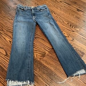 MOTHER INSIDER CROP STEP FRAY